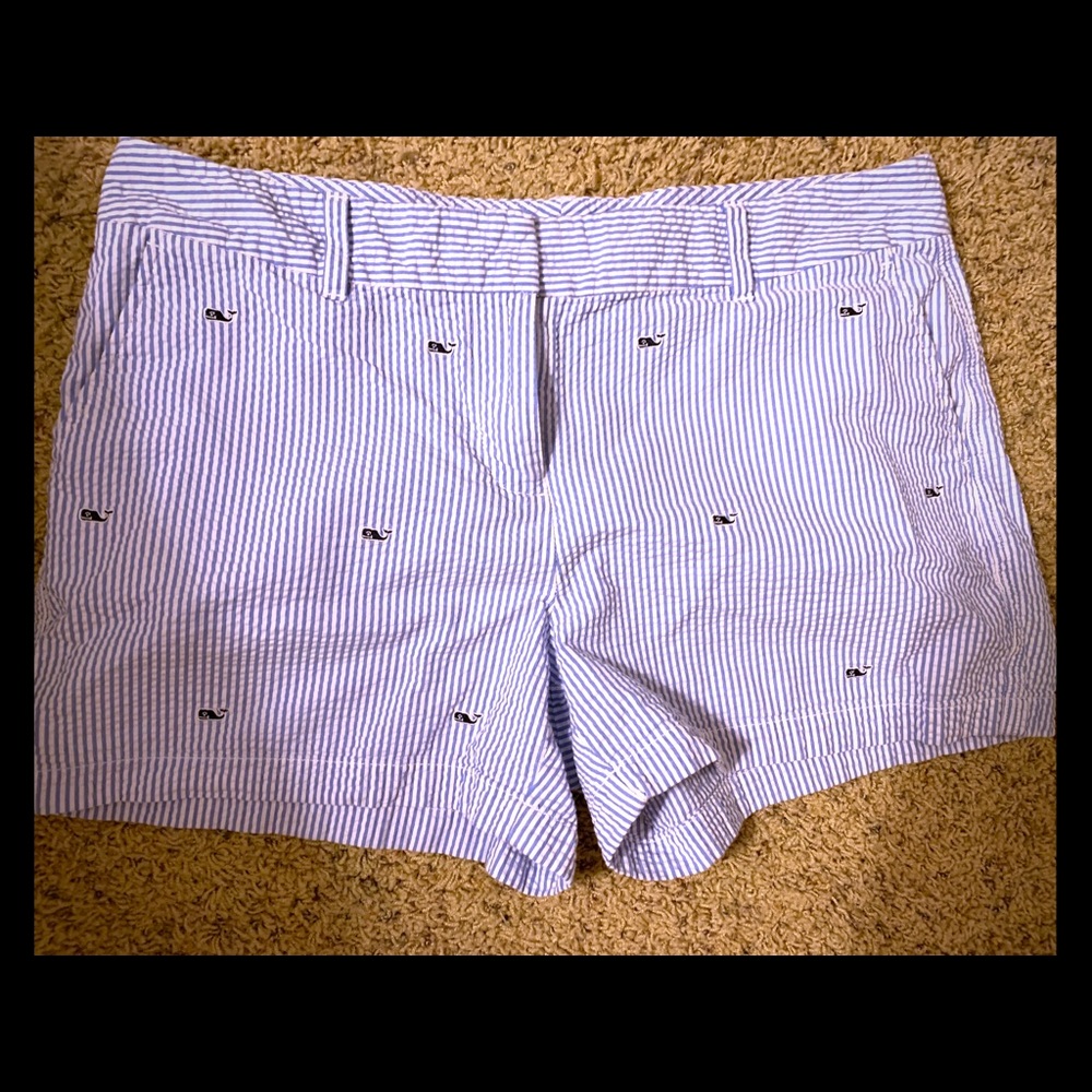 Vineyard Vines Seersucker whale shorts